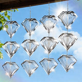 Superlong Bird Deterrents for Outside, 12 Discs Stainless Steel 3D Wind Spinners Garden Decor, 4 Sets Reflective Bird Scare Devices to Keep Woodpeckers, Pigeons Away from Patio, Balcony, Porch, Deck
