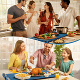 NAXBEY Warming Mat for Food extra large, Silicone Heating Mat For Food, 15"x31.6" Foldable Food Warming Mats for Countertops, Parties, and Daily Use with Timer and 9 Temperature Levels