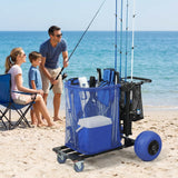 Aomedeelf Beach Cart with Balloon Wheels for Sand, Maximum Capacity 220 lbs