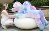 Tezituor 43in Giant Unicorn Stuffed Animal, Rainbow Pink Stuffed Unicorn Toys for Girls and Women, Big Unicorn Plush Gifts for Valentines Day, Christmas, Birthday, Party and Decorations