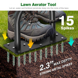 Coopvivi Lawn Aerator Tool - Grass & Soil Aerator for Lawn & Yard Care