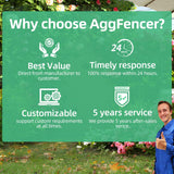 AggFencer Landscape Edging 4in Tall Garden Edging Borders No Dig 50ft