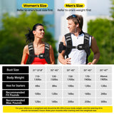 PACEARTH Weighted Vest,4lb/6lb/10lb/12lb/16lb/20lb/25lb/30lb Weight Vest with Reflective Stripe, Body Weight Vests Adjustable for Men, Women Workout, Strength Training, Running, Walking, Jogging