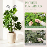 QIAOKAIYAN 4 Pack 30 Inch Tall Metal Plant Trellis for Climbing Plants Indoor - Rustproof Garden Trellis for Potted Houseplants, Sturdy Support for Ivy, Pothos, Monstera, Hoya & Flower Vines