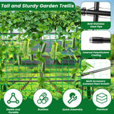 PKBD Tall Garden Arch Trellis for Climbing Plants Outdoor