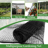 4 x 100ft Deer Fence Netting, Heavy Duty Deer Netting, 55GSM Deer Fence for Garden, Reinforced Edges Anti Bird Netting Mesh for Fruit Trees Vegetable, Raised Bed(55GSM, 4 x100ft)