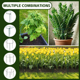Thealyn 10 Pack Plant Support Stakes, 10" x 16" Peony Cages and Supports