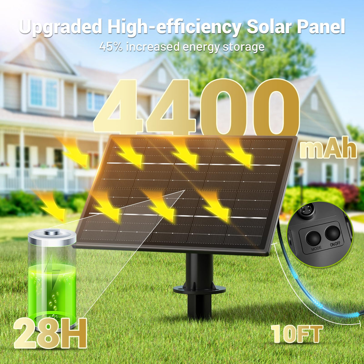 Sikitul 100FT Solar String Lights Outdoor Waterproof, 35+1 LED Solar Powered Lights with Remote Control, 3 Light Modes & Dimmable, USB-C Charging for Patio, Backyard, Garden, Camping