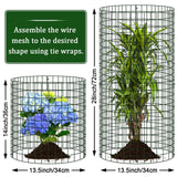 30 Pcs Plant Protectors from Animals, 13.5" X 14" Wire Plant Protector Cage