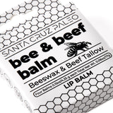 Santa Cruz Paleo Grass Fed Beef Tallow & Beeswax Lip Balm, 4 Pack, Beef Tallow for Skin Care Moisturizer, Lip Care for Dry Chapped Lips, Hypoallergenic for Sensitive Skin, Long Lasting & Vitamin Rich