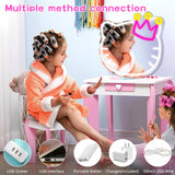 Anime Vanity Mirror with Neon Sign, 15.3 x 13.3 Inch USB Powered Makeup LED Mirror with Adjustable Brightness, Anime Style Room Wall Decor for Girls Teen Bedroom Women Children Gift Birthday Christmas