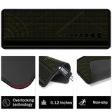 ‌2F22E Premium Portable Workbench Mat 43.31"x15.75" Inch - Non-Slip Dual Measuring Scales & Angle Guides - Durable Table Protector for Workshops, Crafts & DIY