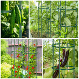 POILKMNI 3 Pack Tomato Cage for Garden - 59'' Tall Plant Support Heavy-Duty Tomato Trellis, Adjustable Garden Trellis for Climbing Plants Vines Vegetables Flowers Cucumber Peony Plant Cage
