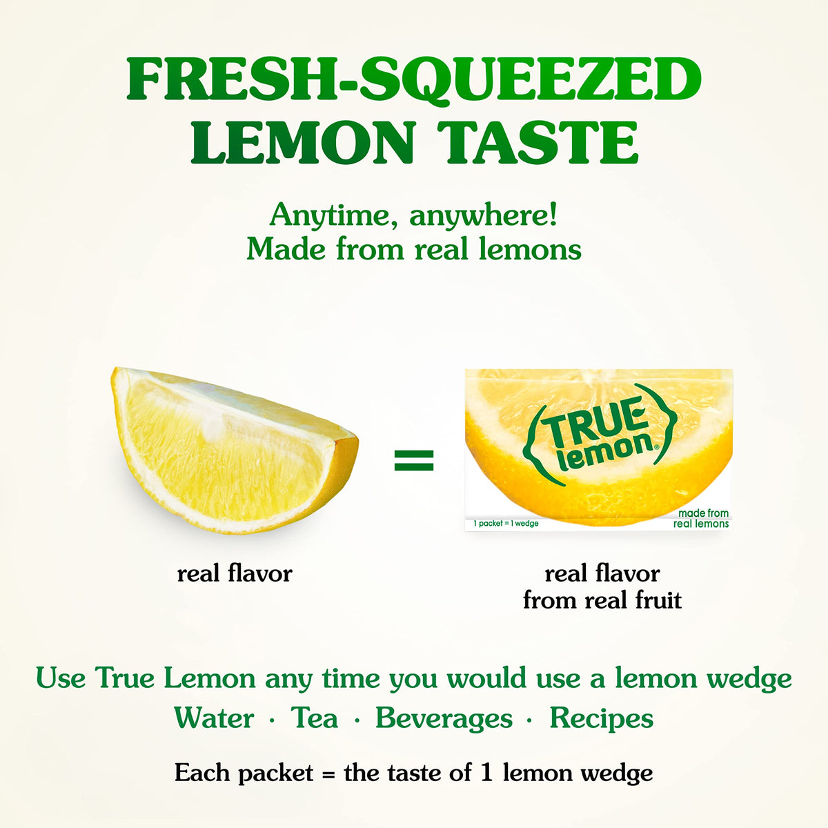 TRUE LEMON Water Enhancer, Bulk Pack 0.03 Oz - 500 Count (Pack of 1), 0 Calorie Drink Mix Packets For Water, Sugar Free, Lemon Flavor