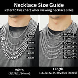 ChainsHouse Stainless Steel Mens Cuban Link Chain, 14mm, 20"