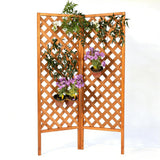 Sciengarden 2 Pack Wood Garden Decor Trellis for Climbing Plants Outdoor