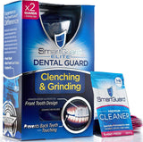SmartGuard Dental Guard Night Guard for Clenching, Bruxism, and Grinding Dentist Designed Includes 2 Guards, 1 Travel Case, and a 60-Day Supply of Premium Cleaning Crystals