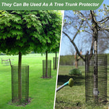 6 Pack Plant Protector from Animals, 13.5" Dia x 14" H Wire Plant Protectors, 18pcs Pre-Bent Metal Mesh to Keep Animals Out with Zip Ties & Stakes (6 Packs)