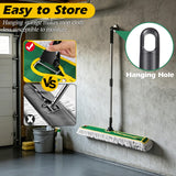 42" Commercial Dust Mop for Floor Cleaning, MASTERTOP Large Flat Mop with Long Handle, Sweeping Broom with 2 Different Mops Pads, Industrial Mop for Hardwood, Tile, Gym, Office, Mall, Warehouse