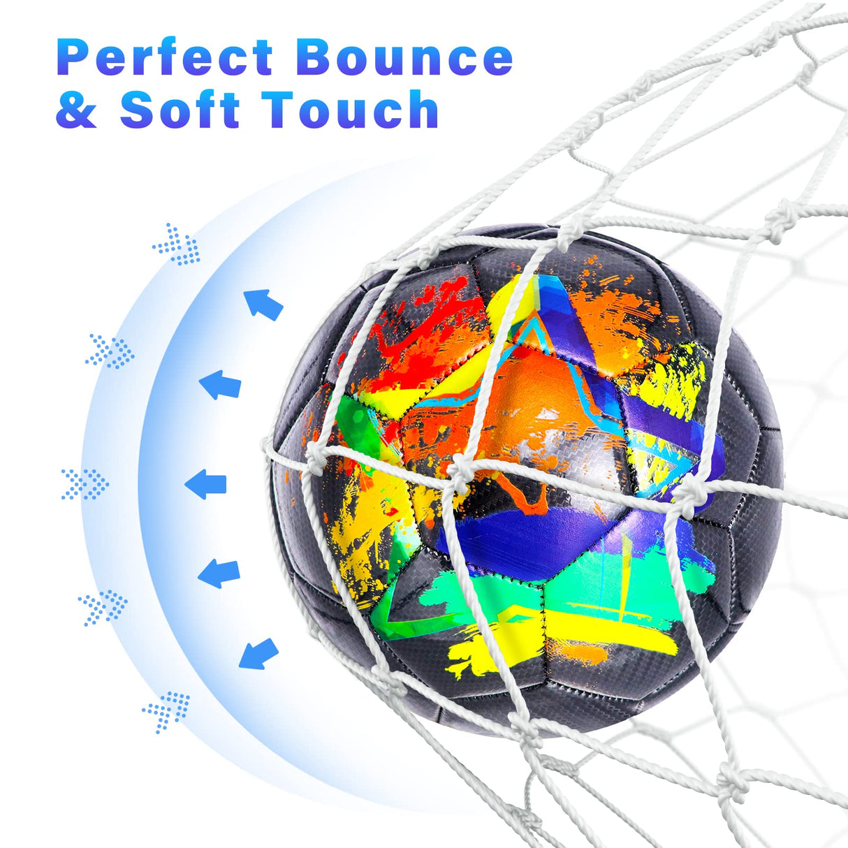 Champhox Size 4 Soccer Ball, Soccer Balls for Boys Youth Size 4 Soccer Balls for Kids Soccer Players Long-Lasting Construction Skill Practicing Gifts Christmas Birthday Back to School