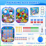 RIEYON 5-in-1Bean Bag Toss Game for Kids, Toddler Toys for Party Games and Outdoor Toss Games, Gift for Birthday or Christmas for Kids Aged 3 4 5 6 7 8 Year Old