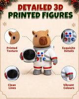 Capybara Advent Calendar 2026 for Boys Girls 3D Printed Animal Toys Gifts