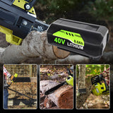40v 8000mAh OP4026A Replacement for Ryobi 40V Battery 8.0Ah Compatible with Ryobi 40 Volt Battery Lithium OP4026A OP4015 OP4040 OP40201 OP4050A OP4015 OP40261 OP4030 OP40401 Power Tools (1Pack)