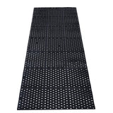 tonchean Rubber Floor Mat with Drainage Holes 83x36x0.4in Commercial Anti-Fatigue Rubber Mat with Non-Slip Backing Heavy Duty Drainage Floor Mats for Commercial Restaurant Kitchen Bar Use Wet Area