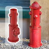 YiLifebes Dog Fire Hydrant Pee Post, 22.4" H Fake Fire Hydrant for Dogs to Pee on, Large Metal Pee Post Statue for Yard Garden Indoor & Outdoor