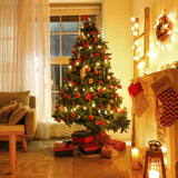 Twinkle Star 2 Pack 100 LED Star String Lights, Plug in Fairy String Lights Waterproof, Extendable for Indoor, Outdoor, Wedding Party, Christmas Tree, New Year, Garden Decoration, Warm White