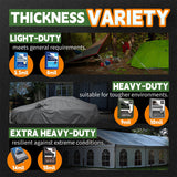 RAINDEWAY Tarps 30x50 Feet,Large Tarp Waterproof,9Mil Thick Finished Size, Multipurpose Poly Tarp Cover with Metal Grommets and Reinforced Edges,Green/Black Tarpaulin