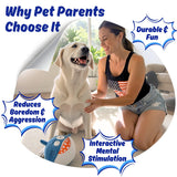 Dog Toy for Aggressive Chewers, Tough Squeaky Chew Ball, Large Breeds Gift