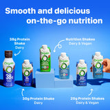 Orgain 30g High Protein Dairy Shake, 5g BCAAs, Chocolate, 11 oz, 12pk