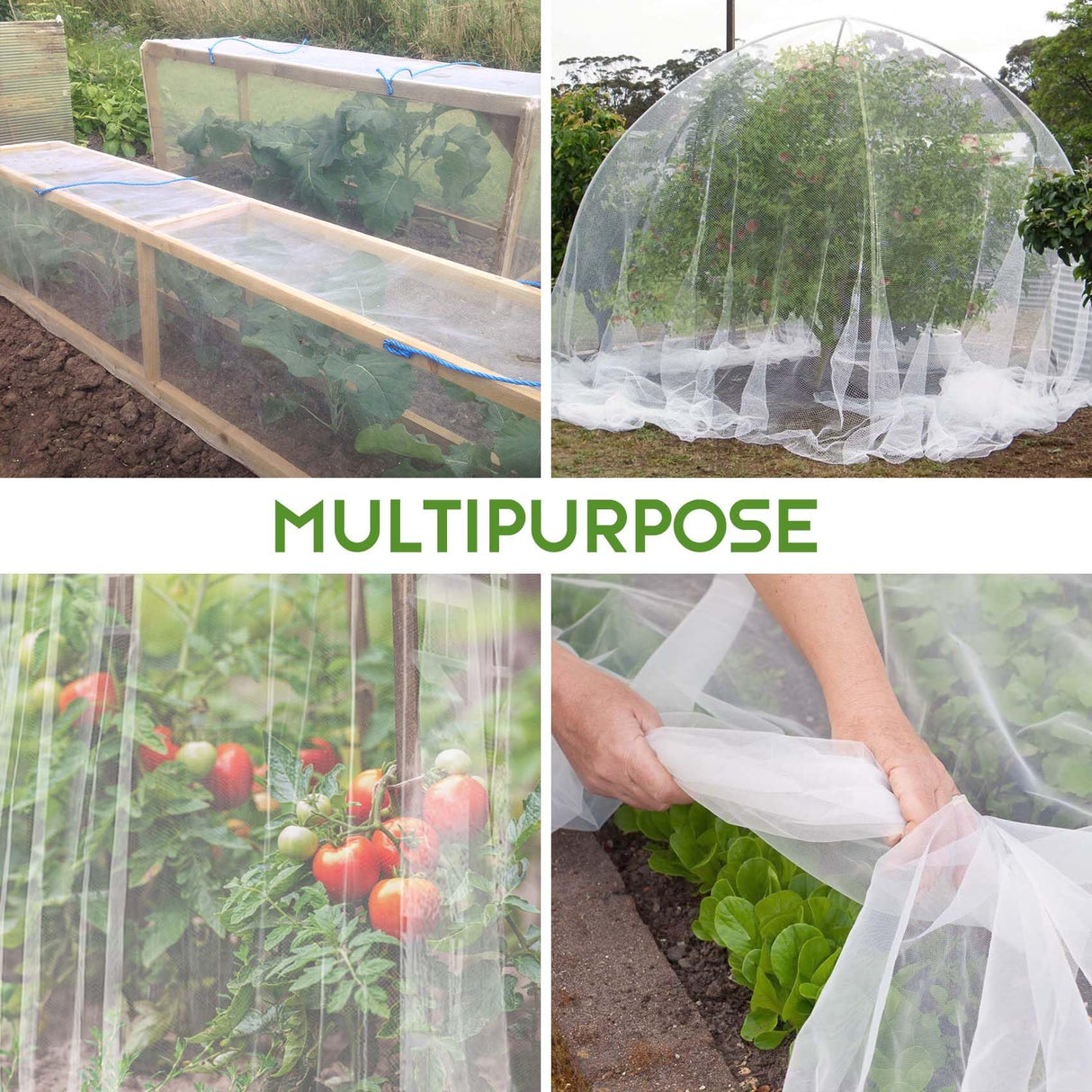 Unves Garden Netting, 10' x 50' Ultra Fine Mesh Bird Netting for Garden
