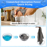 FIXSMITH Microfiber Cleaning Cloth - Pack of 48, Multi-Functional Cleaning Towels, Size: 12 x 16 in, Highly Absorbent Cleaning Rags, Lint-Free, Streak-Free Cleaning Cloths for Car Kitchen Home Office