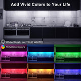 maylit Smart Under Cabinet Lights Plug in, 3 Pcs 12 Inch Ultra Thin Under Cabinet Lighting, Multicolor Under Counter Lights for Kitchen, Dimmable Mood Light for Cabinet, Counter, Workbench