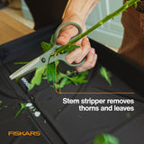 Fiskars 6" Plant Shaping Shears & Holder, Precision Indoor Gardening Snips