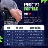 Everyday Medical Broken Rib Brace for Men and Women - Bamboo Charcoal Rib Support Compression Brace - accelerates The Healing of Cracked, Dislocated, Fractured and Post-Surgery Ribs - XLarge