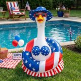 Atcarmor 4th of July Bikini Porch Goose Outfit Patriotic 23 Inch Summer Porch Goose Outfit for Independence Day 250th Anniversary