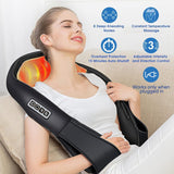 AERLANG Shiatsu Back and Neck Massager, Back Massager Deep Tissue Kneading Neck and Shoulder Massage with Heat, Electric Massage Pillow Mothers Day Gifts from Daughter Son(NOT Cordless)