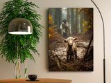 Ploceiny christian gifts for women-men,Religious canvas home decor for prayer room christmas decorations Jesus Running After Lost Lamb Picture Jesus and lamb poster wall decor A-392 (16"X24")