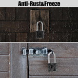2 Pack 2.3in Long Shackle Combination Padlock [One-Touch Unlocking], Diyife Large Heavy Duty Outdoor Padlock Design of Hidden Password, High Security for Locker, Gym, Garden, Fences, Garage, Black
