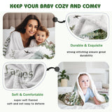 Edit Gift Personalized Woodland Baby Blanket with Name Custom Name Blanket for Boy Newborn Expect Mom Customized Gifts for Baby Shower Birthday Christmas