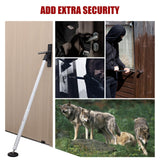 Door Security Bar – 600LB Heavy Duty Anti-Slip Door Stopper Jammer Stick,Adjustable 24.5–50.7'' Lock Blocker for Home,Apartment&Travel,Portable for Hinged Front & Sliding Patio Doors