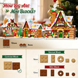 INSOON Advent Calendar 2026 Gingerbread House Mini Building Set with Lights