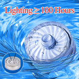 idyl light Blue Submersible Led Lights, Waterproof Tea Lights 100H Underwater Mini Pool Lights Battery Operated Flameless for Vases Fountain Halloween Christmas Home Decorations (24 Pack)