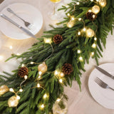 Artificial Norfolk Pine Garland - Faux Christmas Garland Fake Green Garland for Fireplace,Table, Stairs, Mantle, Window,Indoor Outdoor,Home,Holiday Decor (1 PCS,9 FT)