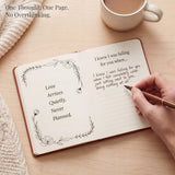 YOELOVE What I Love About You Leather Book – 30 Reasons Why I Love You, Fill-In-The-Blank Journal for Him & Her, Romantic Couples Keepsake (Brown Debossed)
