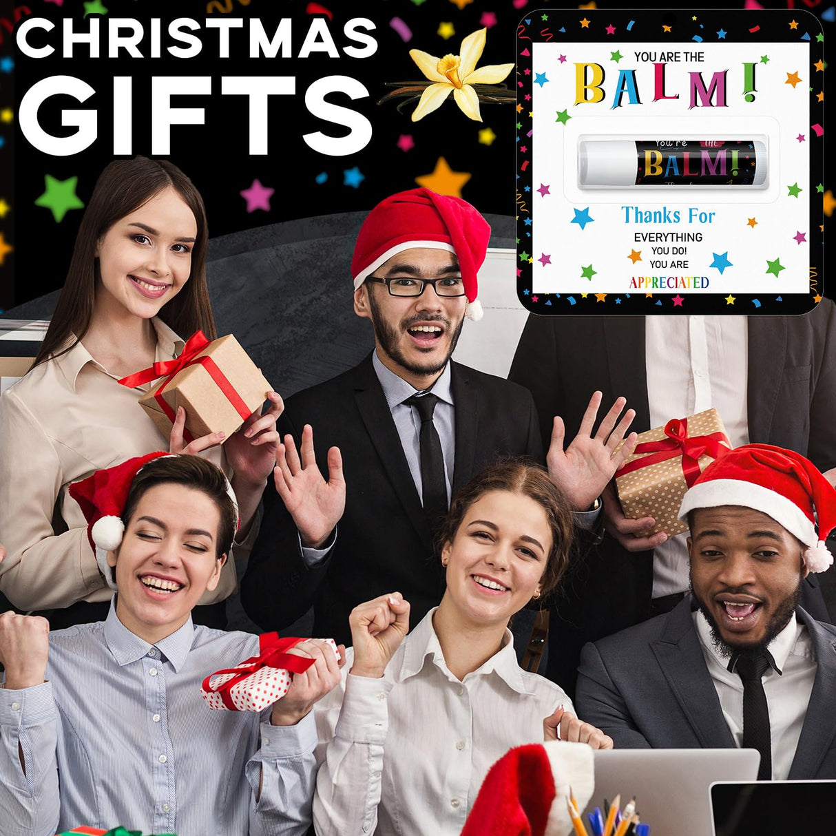 Sacubee 30 Pack Employee Appreciation Gifts Bulk Lip Balms Teacher Staff Team Thank You Gifts You're the Balm Fall Thanksgiving Christmas Appreciation Party Favors for Coworkers Women Men Volunteer