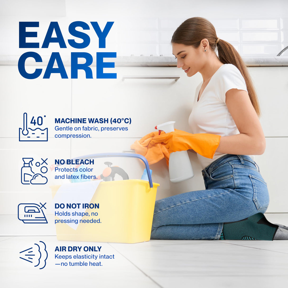 Modvel Foot & Ankle Brace Socks for Sprained Ankle Compression Sleeve - Plantar Fasciitis Relief Brace, Foot Support for pain Women & Men - Tendonitis & Arthritis Feet Sleeve, Stabilizing Ankles Wrap